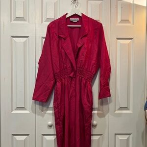 Vintage Joan Walters Fuchsia Jumpsuit
